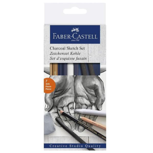 FABER CASTELL GOLDFABER CHARCOAL SKETCH SET CONF. 7 Pz.